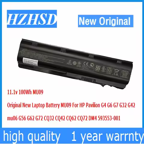 MU09 11.1V 100Wh Original Laptop Battery For HP Pavilion G4 G6 G7 G32 G42 mu06 G56 G62 G72 CQ32 CQ42