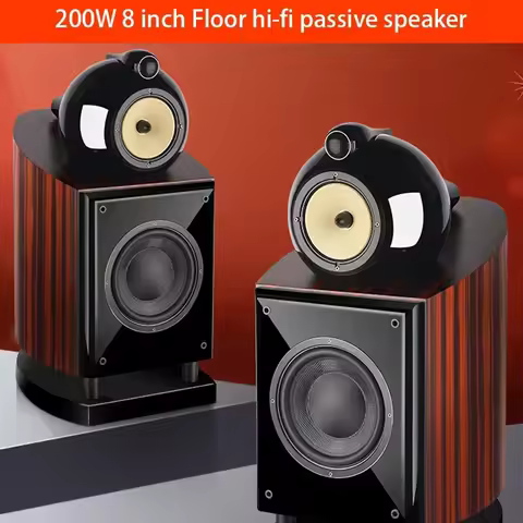 200W 8 Inch Home High Power HiFi Speaker Three-way Passive Bookshelf Speaker Home Theater Speaker NP