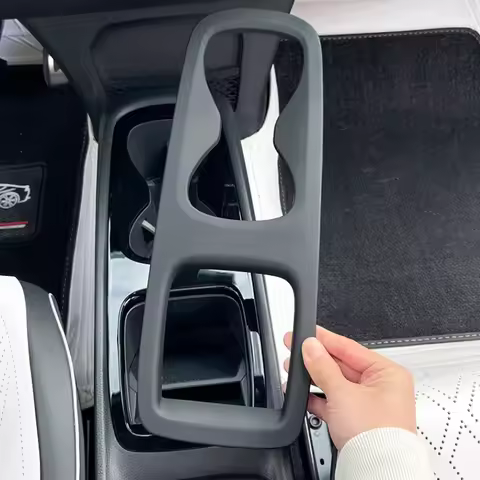 For Volkswagen ID3 Car Interior Modification Central Control Water Cup Panel White Decorative Panel 