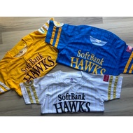 Second-Hand Japanese Baseball Shirt Softbank Screen-Printed