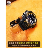 Suitable for Casio Casio Airmaster Generation 5536 GR-B100/GB Modified Retro Genuine Leather Watch S