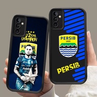 MK-90 PERSIB BANDUNG Soft Silicone Casing for Samsung A55 A54 M15 S25 S24 S21 FE Ultra