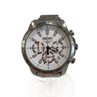 SEIKO mens watches quartz wrist watch analogues stainless SLV 6T63-00D0 Direct from Japan Secondhand