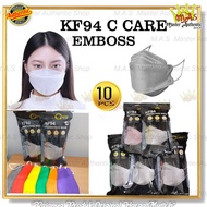 10 pcs Masker KF94 C-Care Pack 4 play EMBOSS medical grade