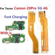 Fast Charging board flex for Tecno Camon 20 Pro 5G 4G Main board Mainboard flex cable CK7n CK8n