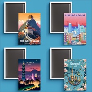 Fridget Fridge Magnet Souvenir By China Taiwan Hongkong Beijing Shanghai Fridge Magnet