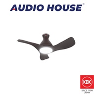 KDK F40GP-BR  100CM WIFI LED LIGHT CEILING FAN  WITH DC MOTOR 10 SPEED WITH REMOTE  COLOUR: BROWN  1