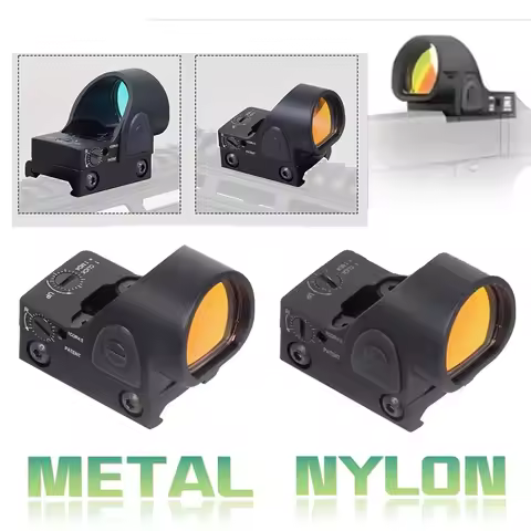 Tactical Red Dot Sight Scope Metal Nylon Material fit for Glock 17 19 9x19mm 20mm Practice Scope Hun