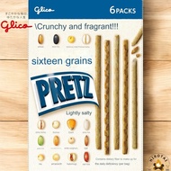 Ezaki Glico Sixteen-Grain Pretz (Lightly Salted) 60g x 5, perfect with beer or highball.