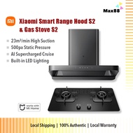Xiaomi Mijia Smart Range Hood S2 + Gas Stove S2 AI Supercharged 900mm Deep Cavity Smoke AI Cruise Bo