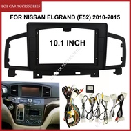 10.1 Inch For Nissan Elgrand (E52) 2010-2015 Car Radio Android Stereo MP5 Player Install Fascia Fram
