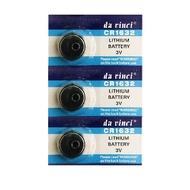 [SG] [3 Pieces] DaVinci CR1632 Lithium Cell Button Battery