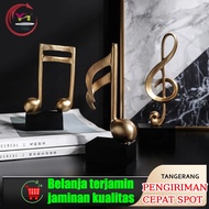 Music Decoration Music Note Ornaments Home Living Vintage Antique Metal Living Room Decoration