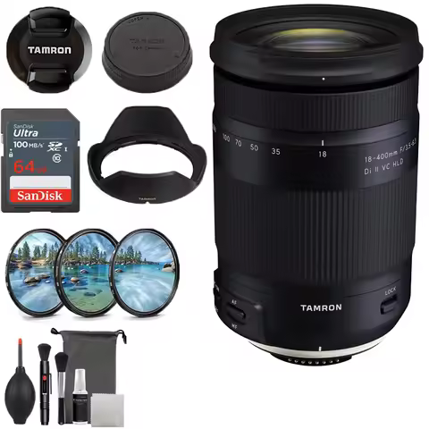 Tamron 18-400mm F/3.5-6.3 Di II VC HLD APS-C telephoto zoom lens for Canon Nikon mounts
