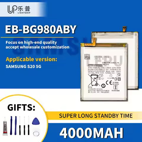 Original EB-BG980ABY 4000mAh Battery SAMSUNG S20 5G Phone Repair Battery with Tool Replacement Batte