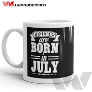 Custom Mug Custom Printed Glass Unique Mug Birthday Gift Mug July Legends Are Born In July 2