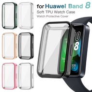เคสป้องกันหน้าจอสำหรับแถบ Huawei 8 TPU นิ่มกันกระแทกคลุมทั้งเครื่องสำหรับอุปกรณ์ Band8 Huawei
