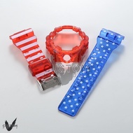 (Vcustom) GA700 CUSTOM PRINTING " PEGLEG " BAND AND BEZEL WATCH STRAPS