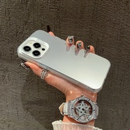 Suitable for 17 Phone Case IP17air Painted IP17Pro Frosted IP17pm Double Layer IMD Colorful Silver C