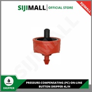 4L/h, Compact PC Dripper, Black Color, @ 0.5 - 4.0 bar