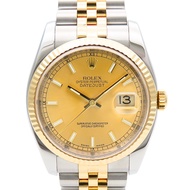 勞力士 Datejust 腕錶，不鏽鋼和 18K 黃金材質。 [二手]