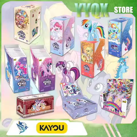 KAYOU 2026 New My Little Pony Cartoon Animation Cute Collect Cards Surprise Gift Ornament Animation 