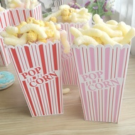 Party Snack Box Popcorn French Fries Box Popcorn Bucket Disposable Food Paper Box Foldable Chicken P