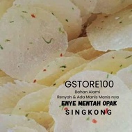 Enye Mentah Opak Singkong Khas Sukabumi Rasa Original Dan Pedas