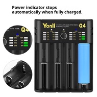 21700 Battery 18650 Charger 4 Slot USB Battery Charger 21700 AA5 No. 7 No. 26650 Smart Lithium Batte