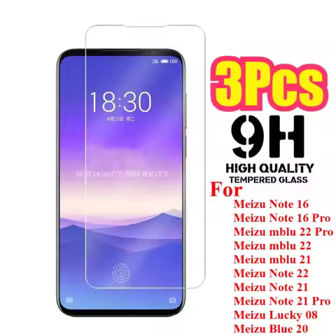 2Pcs Screen protector film For Meizu mblu 22 21 Pro Note 16 22 21 Pro Premium Tempered Glass For Mei