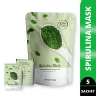 Tiens Spakare Spirulina Mask - Masker Spirulina Terbaru - Premium Original [ 5 Sachet ] + GRATIS Kua
