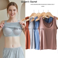 M-3XL Japan with chest pad bra-top,Summer Lightweight Sleeveless vest/shorts,white black grey basic 