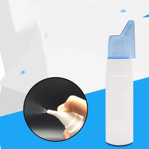 Nasal Spray Bottle 60ML/2oz Plastic Refillable Fine Mist Sprayers Atomizers,Small Empty Nasal Spraye