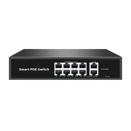 High Power 16 port POE switch 802.3af/at 48V 8 4 port POE swithcher at transmission distance 250 met