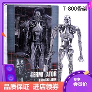 NECA Terminator T800 Skeleton Future Warrior T1000 Model Rajah Mekanikal Berkotak