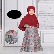 LAILA SYARI KIDS MAROON