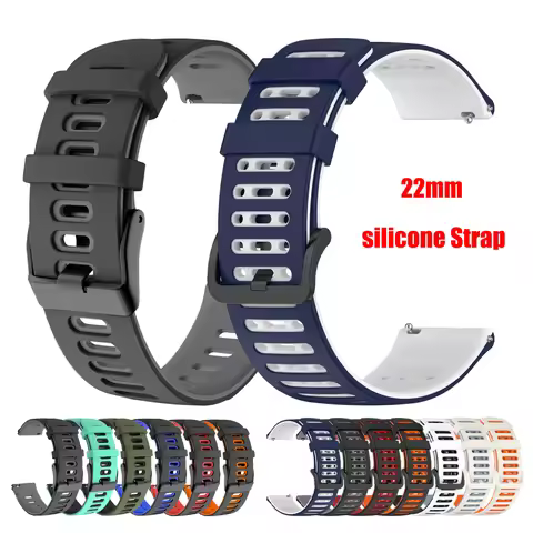 22mm Breathable Band For SUUNTO 9 PEAK Pro/DLC Silicone Watch Strap For SUUNTO 5 PEAK/VERTICAL/OCEAN