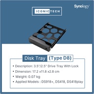 Brand New Synology Disk Tray (Type D8) Applied Models: DS918+, DS418, DS418play