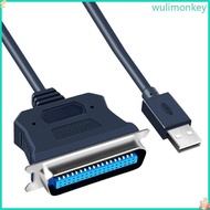 WU CN36 Converter 36Pin Port Adapter Line Printer Adapter Cable USB To CN36 Parallel Printer Cable F
