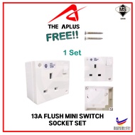 [MINI] 13A Switch Socket Outlet Set With PVC Nut Box Base / Casing