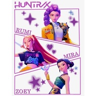 HUNTR/X (Huntrix) Set of 25 KPop Demon Hunters Coloring Pages A5 Size - Paper toys educational toys 