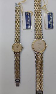 網上瘋傳視頻 ( Vintage Seiko Shopping in Hong Kong at Bob Lai Co的主角錶 ) 全新Vintage 1990 瑞士Technos識奴時男女對裝石英錶一