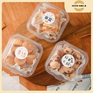 10pcs Towel Roll Packaging Box Melaleuca Cake Packaging Box Puff Mochi Packaging Box Transparent Cak