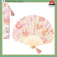 🗻☀️ Wpc Sanrio Hello Kitty Folding Fan Pink Japanese Style Gift Box Lightweight Summer Fan【Direct Fr