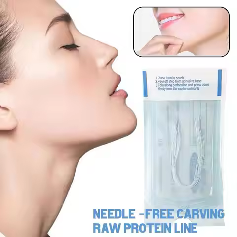 60/120pcs No Needle Gold Protein Line Absorbable Anti-wrinkle Face Filler Lift Firming Collagen Thre
