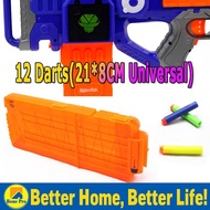 12 Reload Clip Magazines Round Darts Replacement Plastic Toy Gun Soft Bullet baby walker