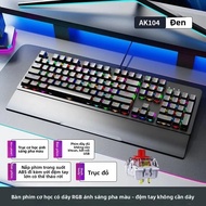 Bàn Phím Cơ Dragon Guardian AK104 RGB Có Dây Red/ Qing Axis Để Chơi Game Và Văn Phòng True Keyb Có Đ