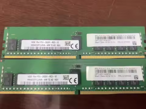 1pc 16GB DDR4 2933MHz ECC RDIMM Server Memory RAM 1Rx4 PC4-2933Y-RC2-12