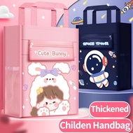 Waterproof  Student Book Bag Lunch bag Expandable Portable Document Storage Bag Folder Organizers to