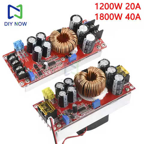 1800W 40A/1200W 20A DC-DC Boost Converter Step Up Module 10-60V To 12-90V Adjustable Voltage Charger
